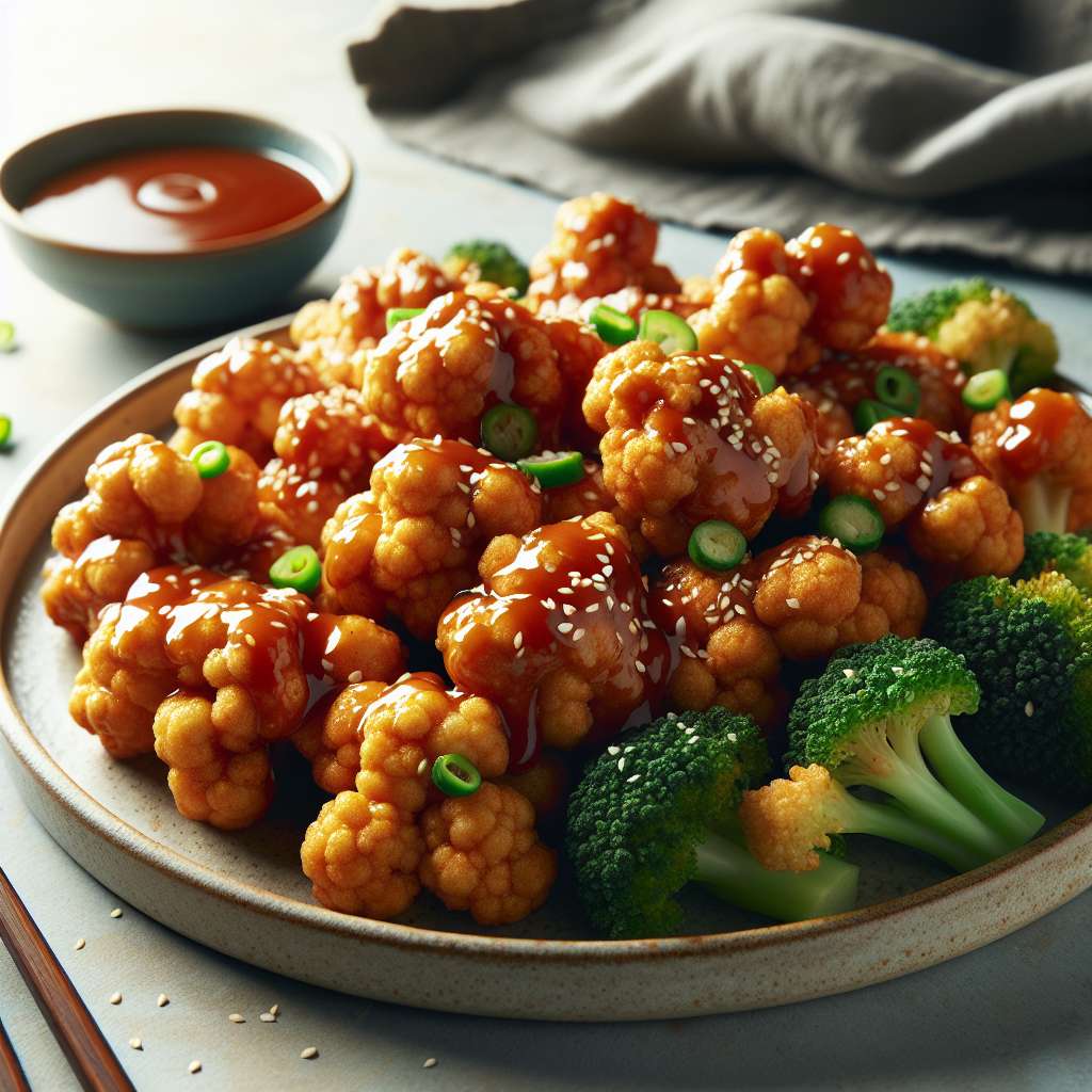 Vegan General Tso's Cauliflower