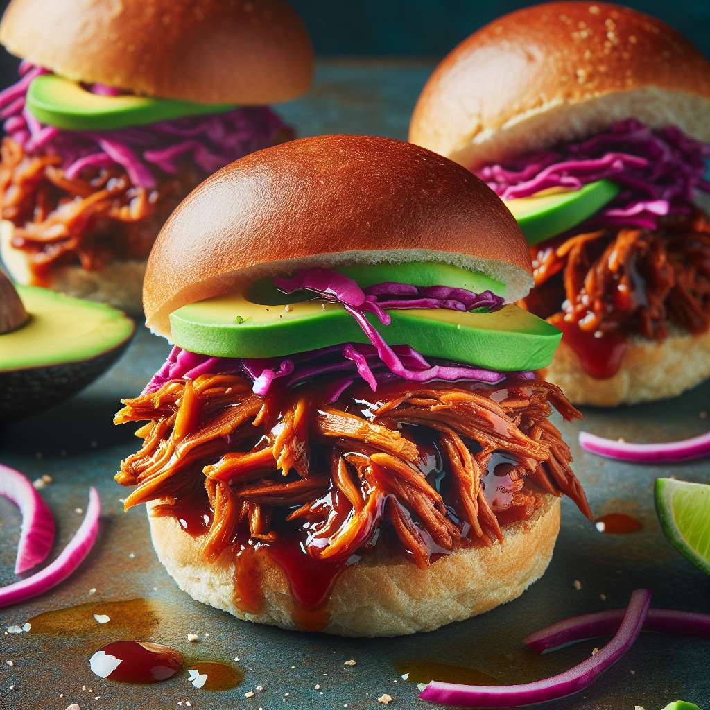 Smokey Vegan 'Pulled Pork' Sliders