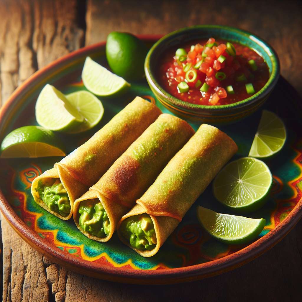 Zesty Vegan Avocado Taquitos