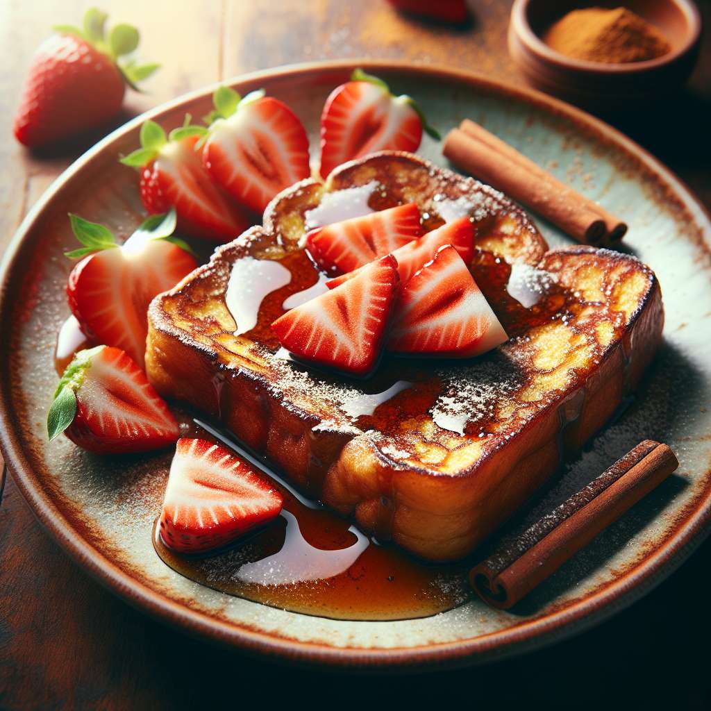 Maple-Glazed Vegan French Toast