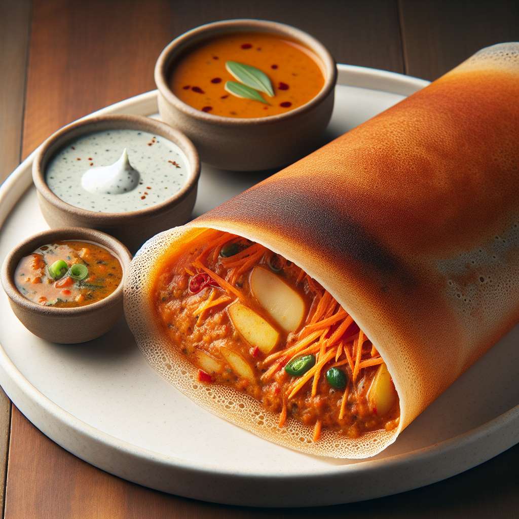 Savory Vegan Masala Dosa