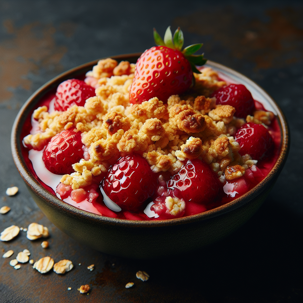 Vegan Strawberry Crumble