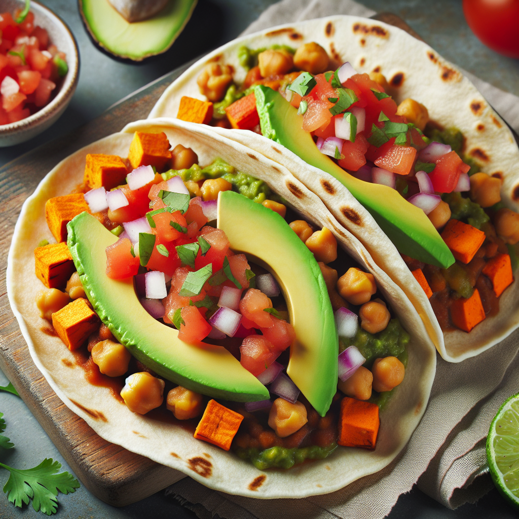 Chickpea and Sweet Potato Tacos