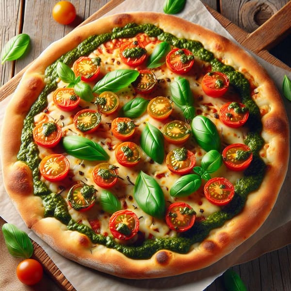 Vegan Pesto Pizza