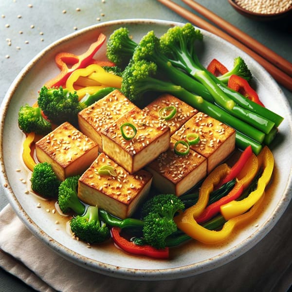 Crispy Sesame Ginger Tofu