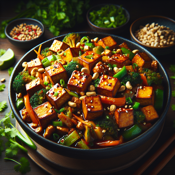 Vegan Kung Pao Tofu